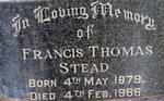 STEAD Francis Thomas 1879-1966