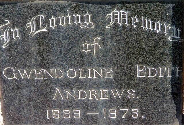 ANDREWS Gwendoline Edith 1889-1973
