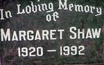 SHAW Margaret 1920-1992