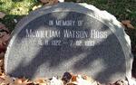 ROSS McWilliam Watson 1922-1993