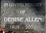 ALLEN Denise 1929-2005