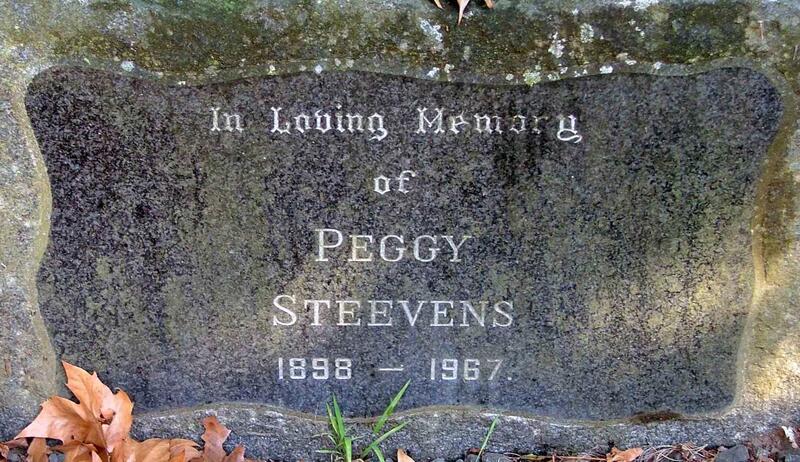 STEEVENS Peggy 1898-1967