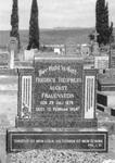 FRAUENSTEIN Friedrich Theophilus August 1879-1954