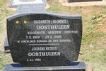 OOSTHUIZEN Lourens Petrus 1951- & Elizabeth 1958-2005