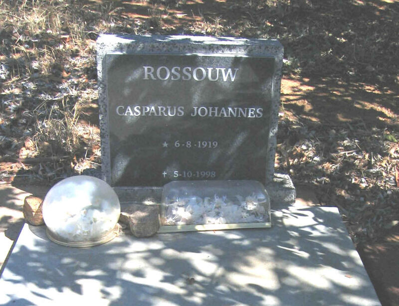 ROSSOUW Casparus Johannes 1919-1998