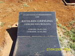 GREYLING Kathleen nee NIEUWOUDT 1962-2001