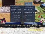 WOLMARANS Johannes Barend 1927-1996 & Susanna Dedrieka 1927-