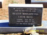 BUYS Hester Margaretha Lusya 1921-1993
