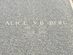 BERG Alice, v.d. 1899-1976