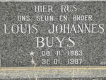 BUYS Louis Johannes 1963-1987