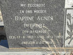 DELPORT Daphne Agnes nee BARENDSE 1913-1972