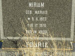 FOURIE Miriam nee MARAIS 1923-1970