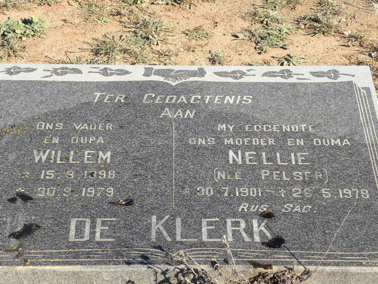 KLERK Willem, de 1898-1979 & Nellie PELSER 1901-1978