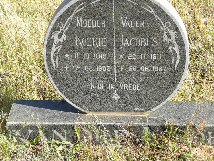 LINDE Jacobus, van der 1911-1987 & Koekie 1919-1983