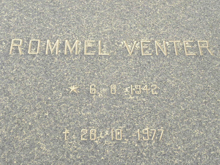 VENTER Rommel 1942-1977