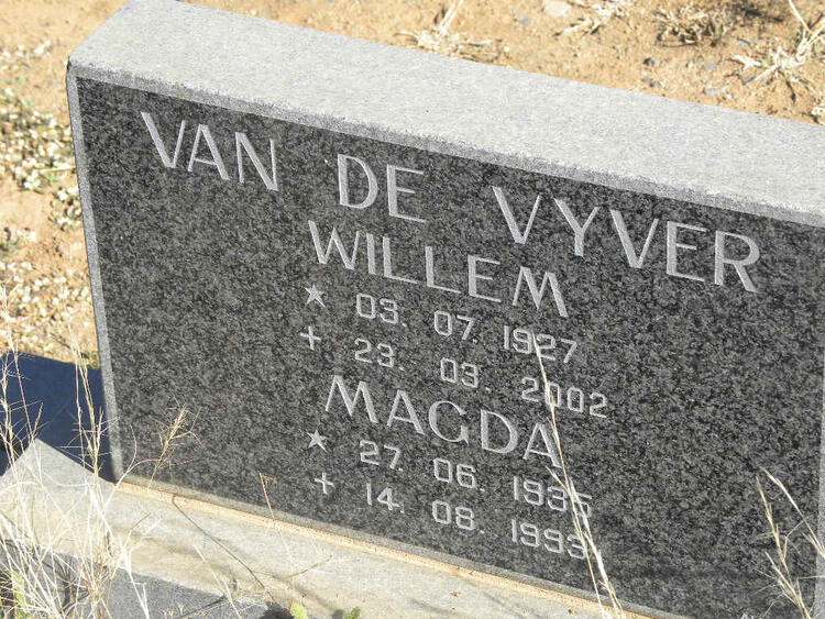 VYVER Willem, van de 1927-2002 & Magda 1935-1993