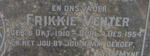VENTER Frikkie 1910-1954