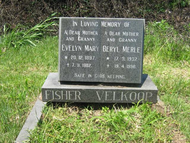 FISHER Evelyn Mary 1897-1982 :: VELKOOP Beryl Merle 1937-1996