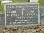 FORSTER Frank Eustace -1940 & Carrie Benton -1943