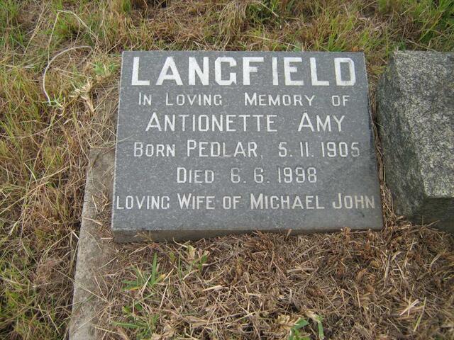 LANGFIELD Antionette Amy nee PEDLAR 1905-1998