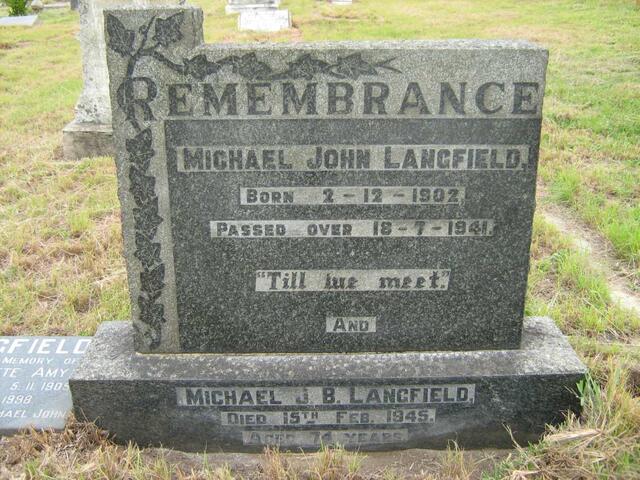LANGFIELD Michael John 1902-1941 :: LANGFIELD Michael J.B. -1945