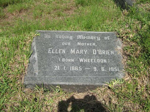 O'BRIEN Ellen Mary nee WHEELDON 1865-1951