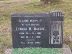 MANTHE Edward B 1892-1972