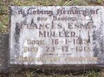 MULLER Frances Esme 1913-1913