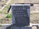 MANTHE Dorothy M.E. nee BUCHLER 1858-1934