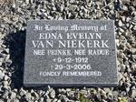 NIEKERK Edna Evelyn, van nee PEINKE nee RADUE 1912-2006