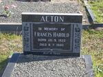 ACTON Francis Harold 1922-1980