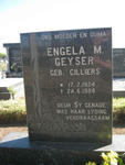 GEYSER Engela M. nee CILLIERS 1924-1988