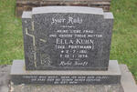 KUHN Ella nee FORTMANN 1911-1974