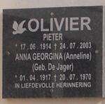OLIVIER Pieter 1914-2003 & Anna Georgina DE JAGER 1917-1970