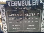 VERMEULEN Alwyn J. 1906-1982 & Hester C. 1921-1992