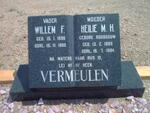 VERMEULEN Willem F. 1896-1980 & Heilie M.H. ROUSSOUW 1898-1984