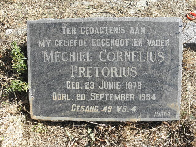 PRETORIUS Mechiel Cornelius 1878-1954