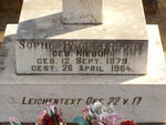 ENGELBRECHT Sophie M.C. nee NIEBUHR 1879-1964
