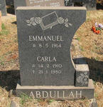 ABDULLAH Emmanuel 1914- & Carla 1910-1980 
