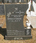 FICK Donald Edgar 1928-1975