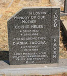 FAVER Dianna Jacoba  1907-1968 :: JOOD Sophie Helen 1933-1968