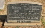 PETERSON Isaac 1903-1968 & Maria 1901-1980