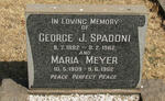SPADONI George J. 1882-1962 :: MEYER Maria 1909-1962