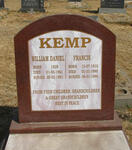 KEMP William Daniel 1928-1961 ::  KEMP Francis  1910-1990