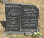 ANDERSON Alex 1893-1947 & Lilly 1902-1997