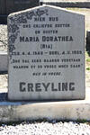 GREYLING Maria Dorathea 1940-1959