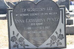 PENTZ Anna Catharina nee HUMAN 1881-1967