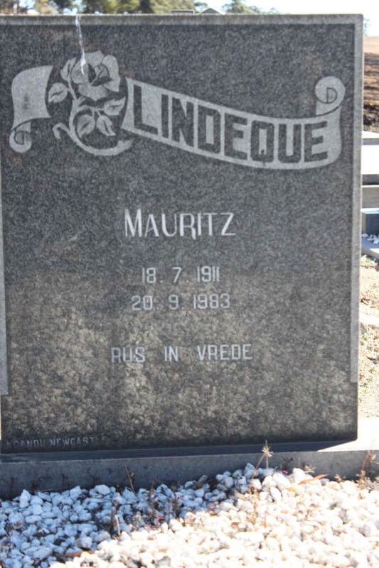 LINDEQUE Mauritz 1911-1983