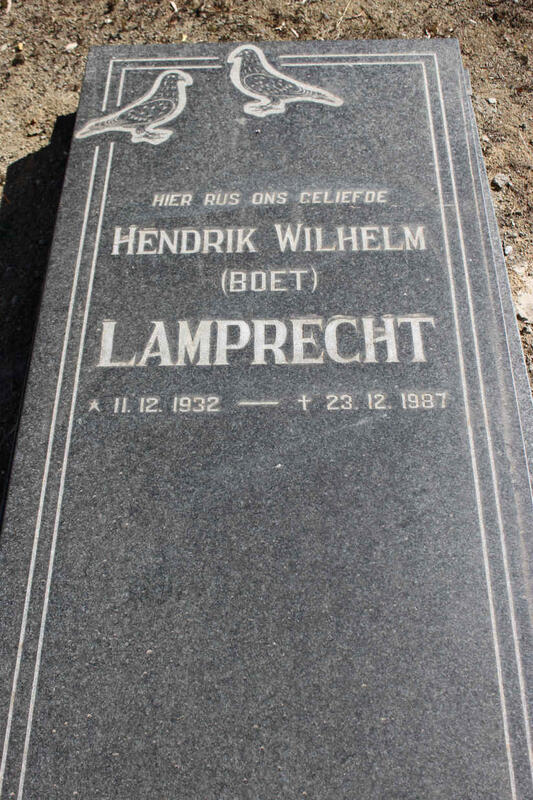 LAMPRECHT Hendrik Wilhelm 1932-1987