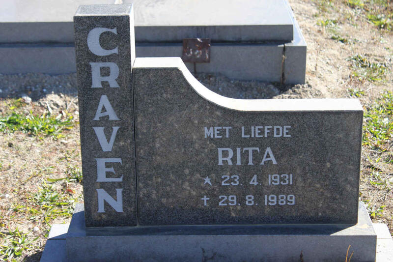 CRAVEN Rita 1931-1989